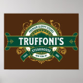 Poster Sloppy Steaks at Truffoni's (Devant)