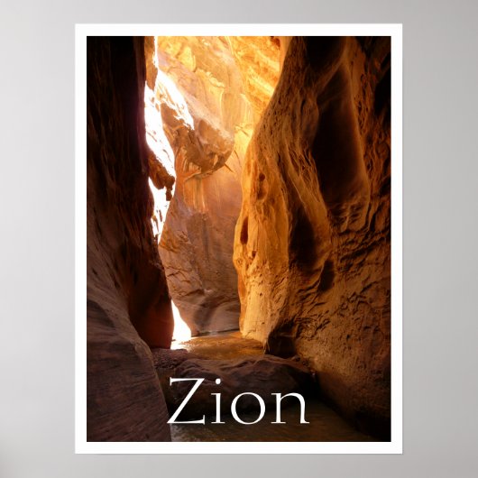 Poster Slot Canyon, Parc national de Sion, Utah (Devant)