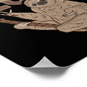 Poster Sloth Asl Gesture main sourde perte d'audition sen (Coin)