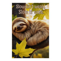 Sloth Baby Dormir dans la citation de l'arbre