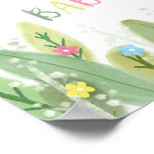 Poster Sloth Baby Girl Douche Jungle Thème Bienvenue (Coin)