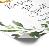 Poster Sloth Baby shower Baby sont Sweet Sign (Coin)