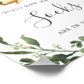 Poster Sloth Baby shower Devine Combien de Chaussettes Si (Coin)