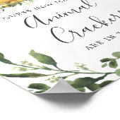 Poster Sloth Baby shower Devine Combien De Crackers Anima (Coin)