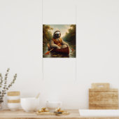 Poster Sloth Dans Un Canoë (Cuisine)
