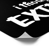 Poster Sloth Exercise Je Pensais Que Vous Avez Dit Extra  (Coin)