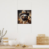 Poster Sloth Gold Miner (Cuisine)