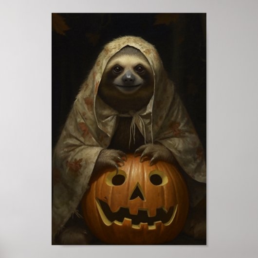 Poster Sloth Halloween (Devant)
