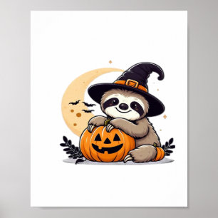 Poster Sloth Halloween Motif Cute Classic T-Shirt