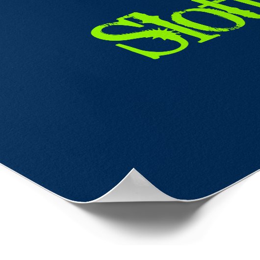 Poster Sloth n'est pas vice (Coin)