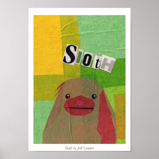 Poster Sloth par Jill Connor (Devant)