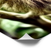 Poster Sloth peint (Coin)