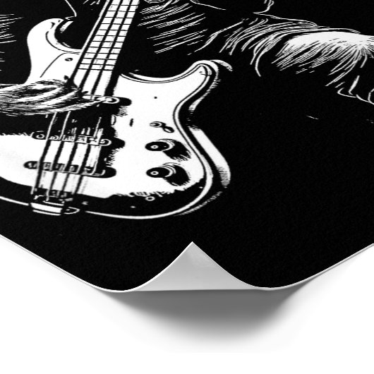 Poster Sloth Playing B Guitar Funny B Player Bist Sloth (Coin)