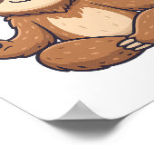 Poster Sloth Yoga Sloth (Coin)