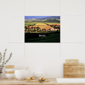 Poster Slovakia picturesque landscape (Cuisine)