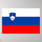 Poster Slovenia Flag (Devant)