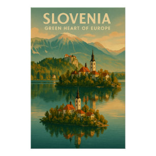 Poster Slovénie – Cœur Vert de l'Europe