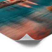 Poster Slovénie Lieu de voyage célèbre (Coin)