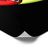 Poster Slow Jam Funny Musique Snail Pun Dark BG (Coin)