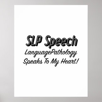 Poster SLP Voix Langue Pathologie Discours Cadeaux