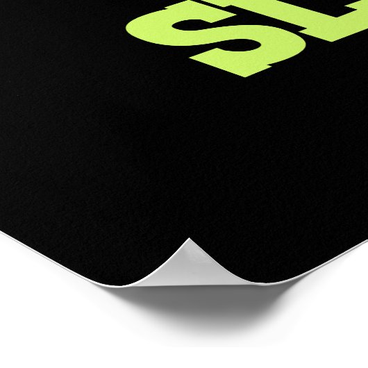 Poster Slug Life Funky Green Slug Pun Dark BG (Coin)