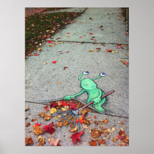 Poster sluggo le feuille-raker paresseux