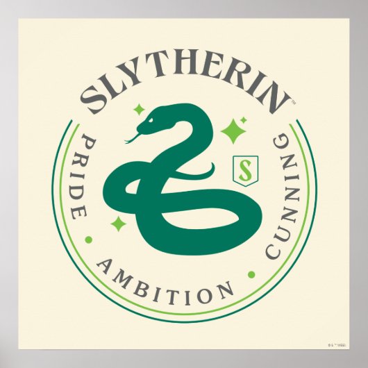 Poster SLYTHERIN™ Insigne de fierté de la Maison du serpe (Devant)