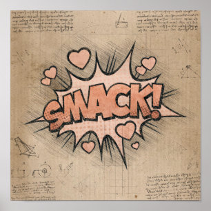 Poster SMACK ! Vintage Comic Book