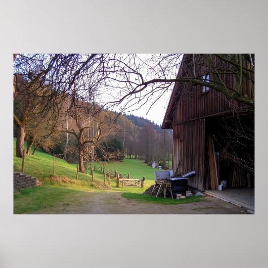 Poster Small Farm in Germany (Devant)