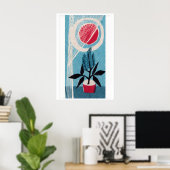 Poster Small Houseplant in Sun - Matchbox Print (Bureau à domicile)