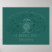 Poster Small Steps, Big Adventures - A Hobbit Life (Devant)