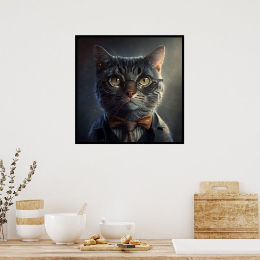 Poster Smart Cat (Cuisine)