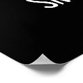 Poster Smart Cookie Funny Chocolate Chip Pun Dark BG (Coin)