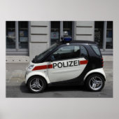 Poster Smart Polizei Auto (Devant)