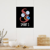 Poster Smart S Funny Alphabet Pun Dark BG (Cuisine)