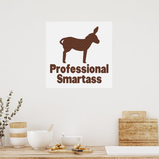 Poster Smartass professionnel (Cuisine)