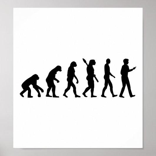 Poster Smartphone cellulaire Evolution (Devant)