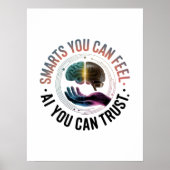 Poster Smarts Vous Pouvez Sentir - AI Cerveau Futuriste D (Devant)