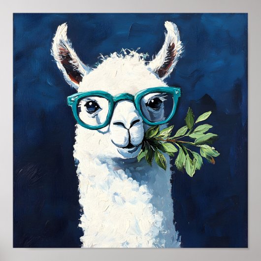 Poster Smarty Llama Chic (Devant)
