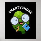 Poster Smartychoke Funny Artichoke Pun Dark BG (Devant)