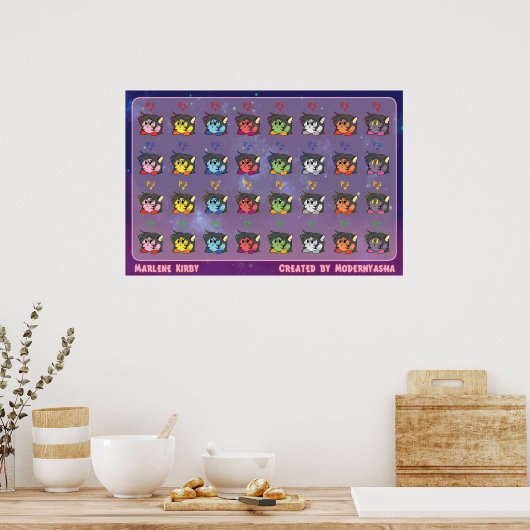 Poster Smash Bros Marlene (Cuisine)