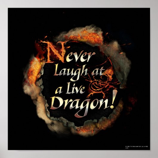 Poster SMAUG™ - Graphique de logo pour ne jamais rire (Devant)