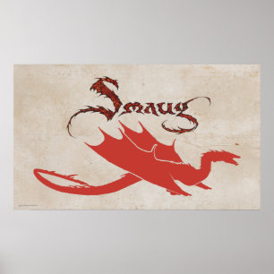 Poster SMAUG™ Silhouette & nom