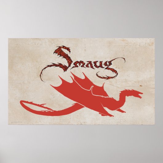 Poster SMAUG™ Silhouette & nom (Devant)