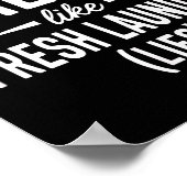 Poster Smells Like Clean Laundry Lies Funny Sarcastic Quo (Coin)