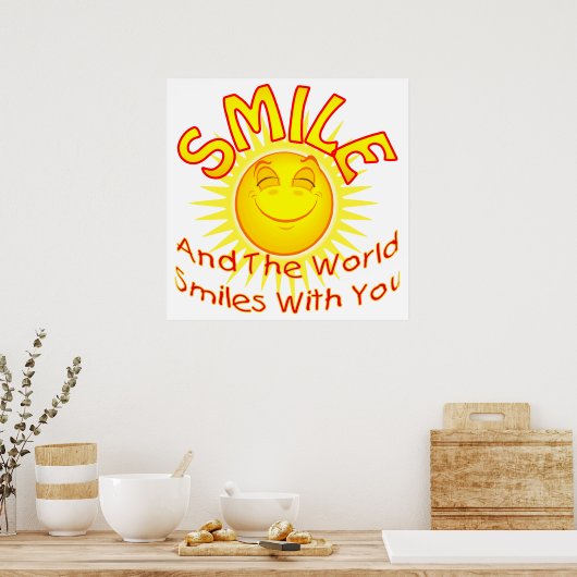 Poster Smile and the World Smile with You (Cuisine)