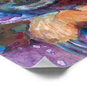 Poster Smile de fentes - aquarelle (Coin)