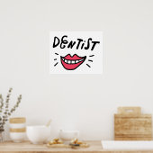 Poster Smile Dentiste (Cuisine)