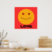 Poster Smile Face Love (Cuisine)