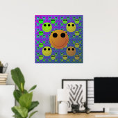 Poster Smile Fractal (Bureau à domicile)